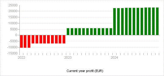 Current year profit (EUR)