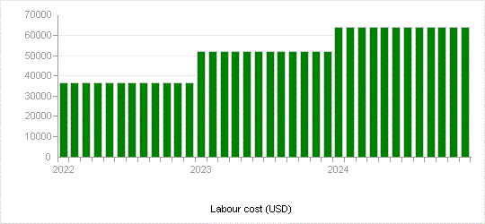 Labour cost (USD)